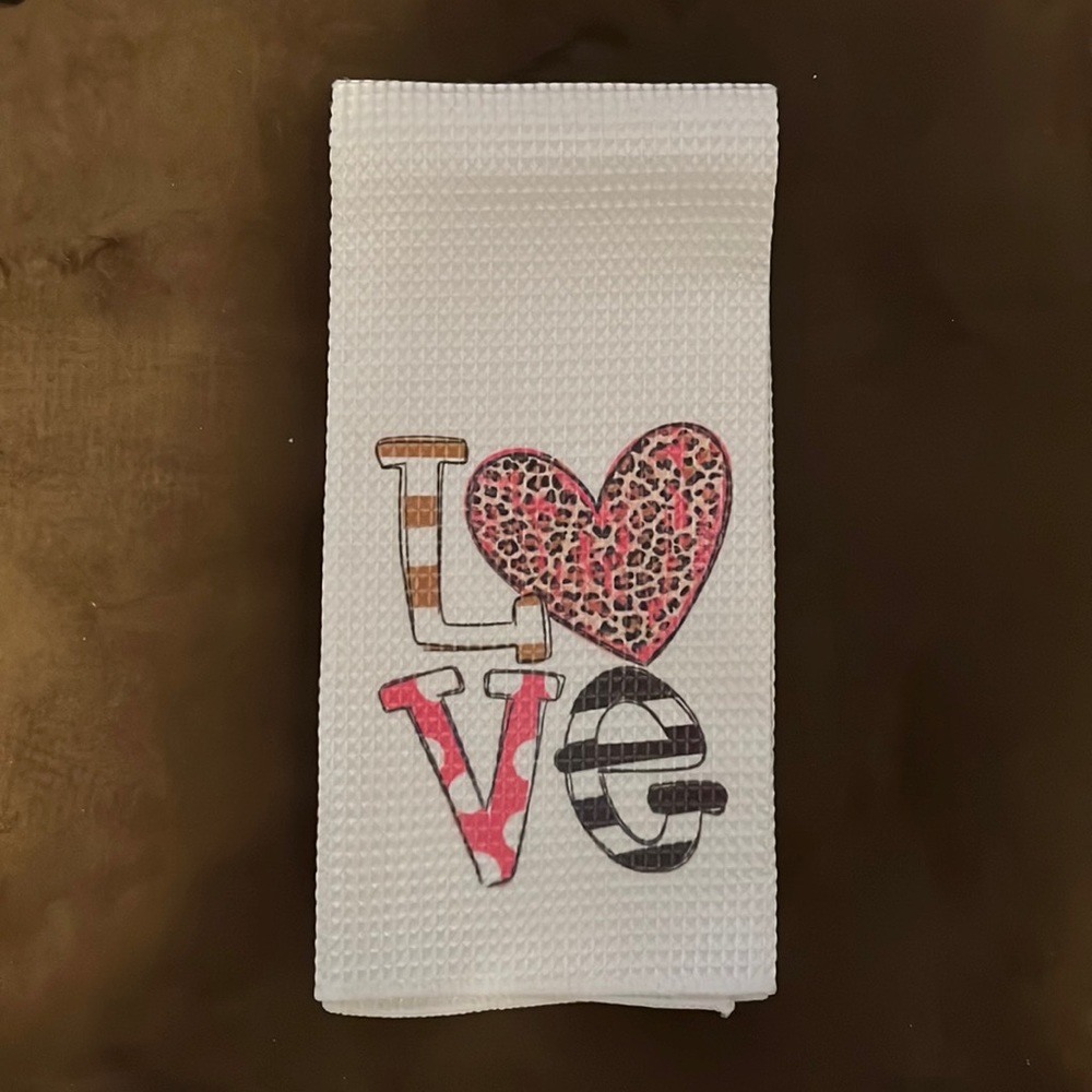 Valentine’s Dish Towel